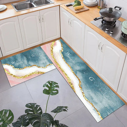 Kitchen Long Area Rug Hallway Soft Washable Anti Slip Rug