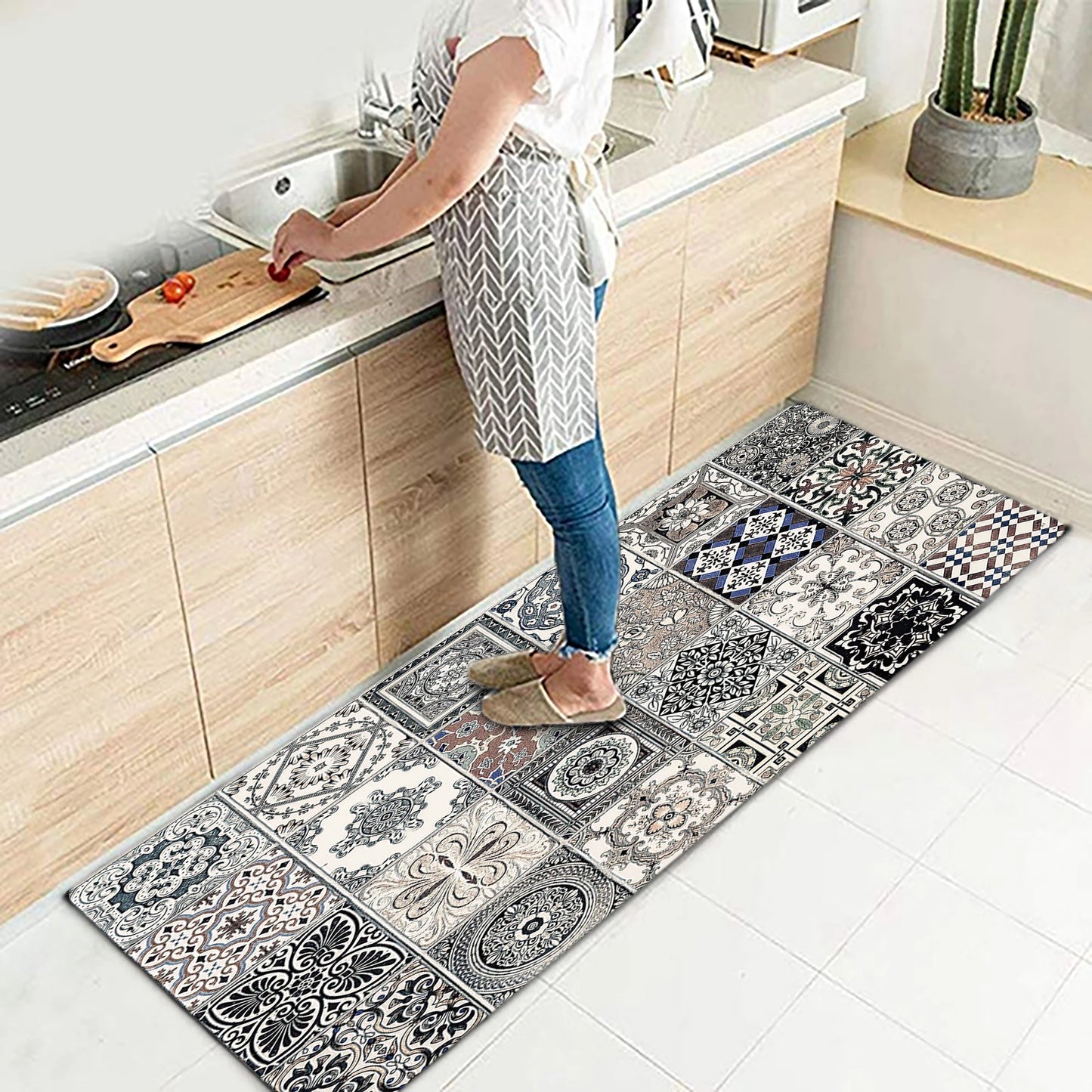 Floor Mat for Kitchen Nordic  Floor Waterproof Rug