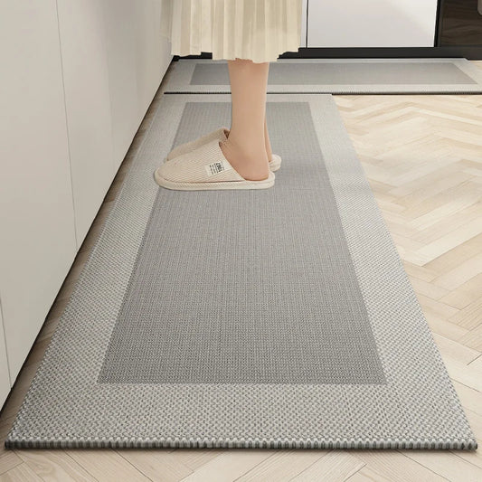 Kitchen Floor Mat Oil-proof  Waterproof Wipeable Wash Free Rug