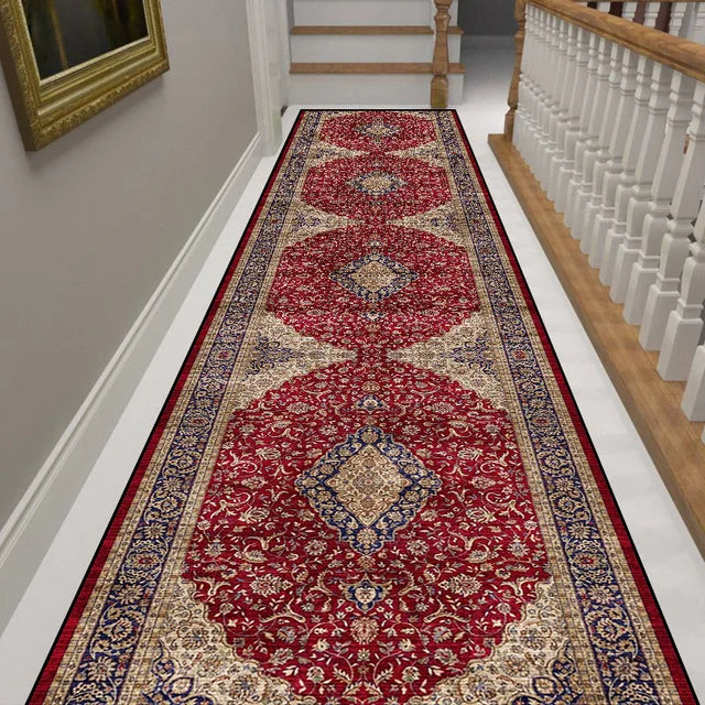 Bohemian Long Corridor Carpet Luxury European Decoration Hallway Rug