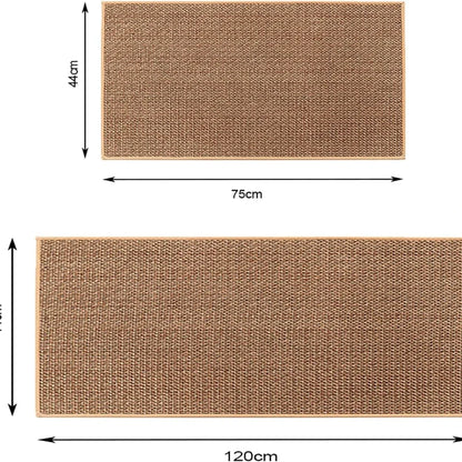 Washable Non-slip Kitchen Rug Faux Sisal Running Rug