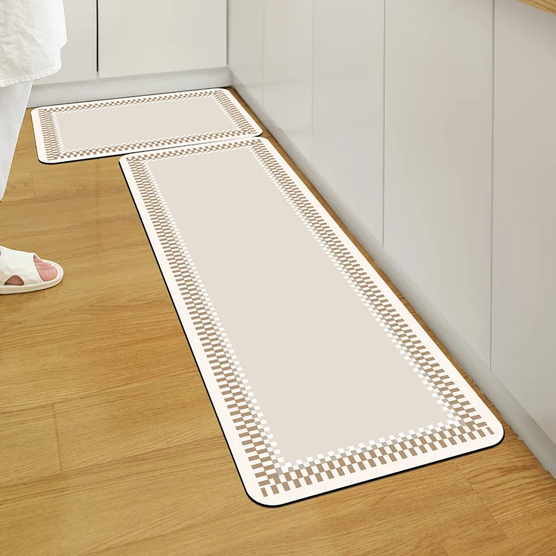 Kitchen Door Step Absorbent Non-slip Foot Mat Diatomite Mat