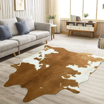 American Style Faux Fur Cowhide Rug