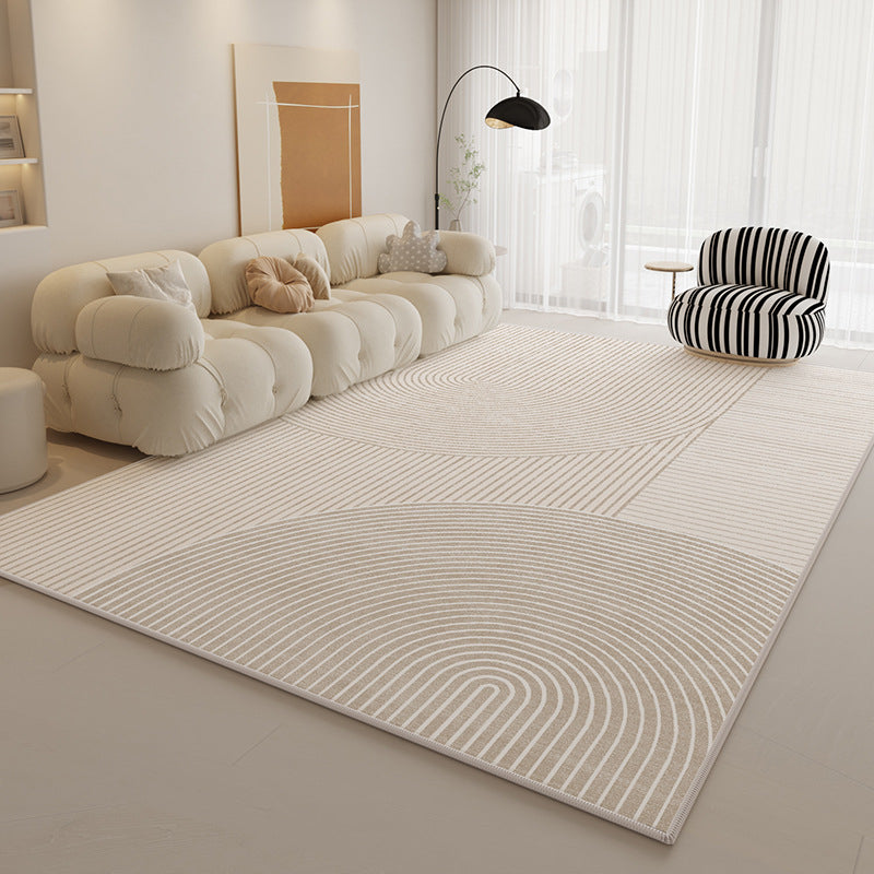 2025 New Cream Loop-Pile Rug – Waterproof & Modern