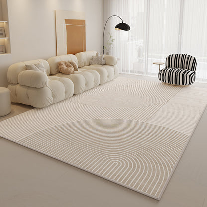 2025 New Cream Loop-Pile Rug – Waterproof & Modern