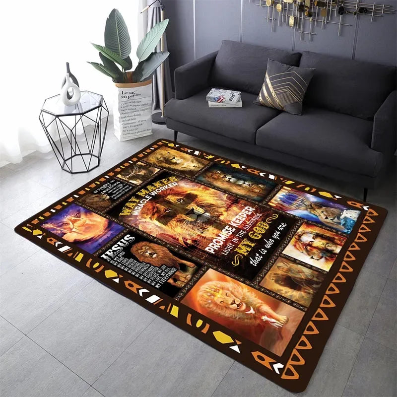 Jesus Christ Carpet Rug Church Mary Christian Religious Faith Carpet