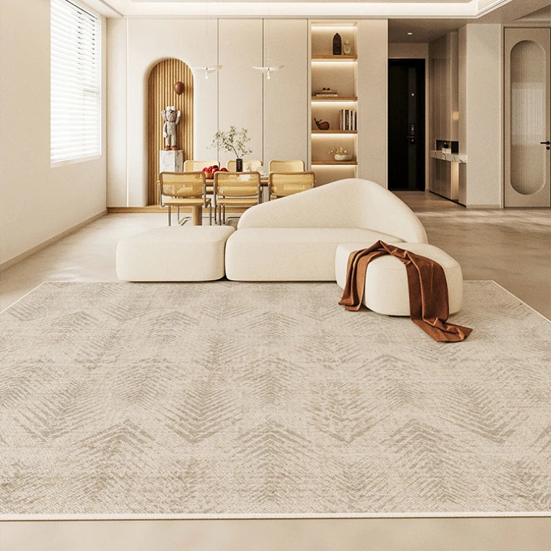 Minimalist Cream Style Living Room Large Area Light Luxury Bedroom Rug