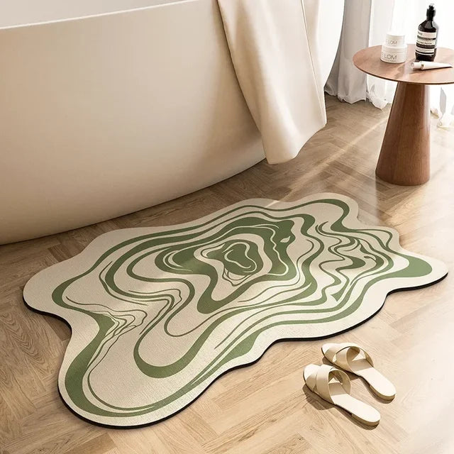 Summer Non-slip Mat for Toilet/Doorway Quick-dry Soft Waterproof Rug