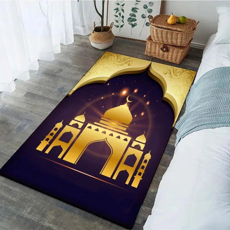 Religious Carpet Turkish Prayer Rug Ramadan for Woman Personalize Mat