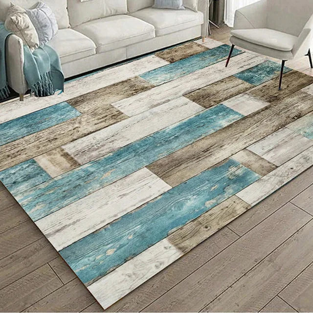 Geometric Pattern Large Carpet Wrinkle Resistant Non-slip Soft Rug