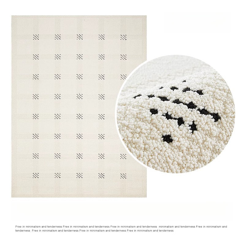 Waterproof Diatom Fiber Carpet – Luxury Minimalist Living Room & Bedroom Rug
