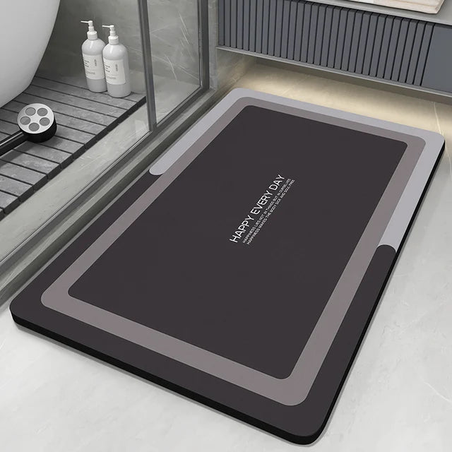 Diatomite Bath Mat Bathroom Absorbent Anti Slip Floor Mat