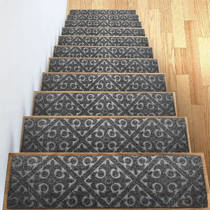 Washable non-slip Stair Treads Protector Rug Self-adhesive Rug