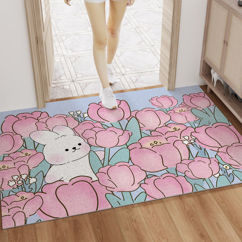 Cute Cartoon Entryway Door Mat – Non-Slip, Dust-Resistant, Durable Floor Mat