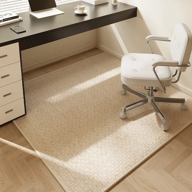 Study Carpet Square Desk Office Chair Minimalist Style Decoration Rug