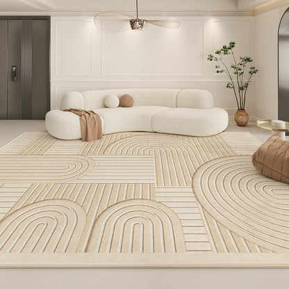 2025 New Cream Loop-Pile Rug – Waterproof & Modern