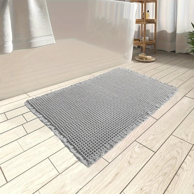 Bath Mat for Bathroom Super Absorbent Non Slip Machine Washable Mat