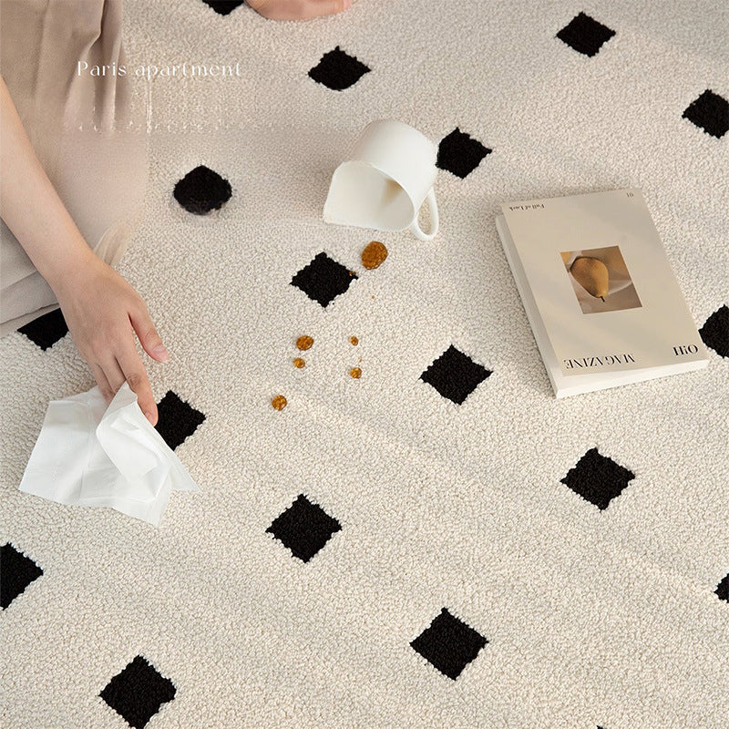 Waterproof Diatom Fiber Carpet – Luxury Minimalist Living Room & Bedroom Rug