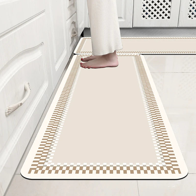 Kitchen Door Step Absorbent Non-slip Foot Mat Diatomite Mat