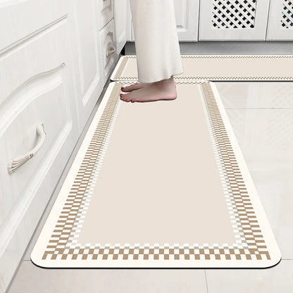 Kitchen Door Step Absorbent Non-slip Foot Mat Diatomite Mat