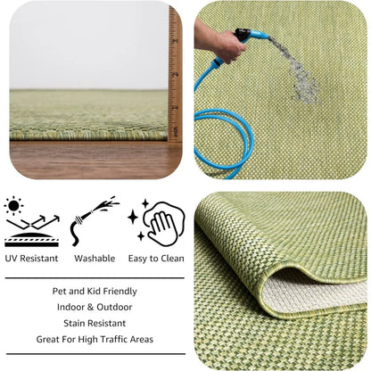 Outdoors Washable Rug Balcony Garden Beach Deck and Porch Rug