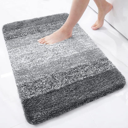 Homaxy Luxury Bathroom Foot Mat Absorbent Microfiber Bath Rug