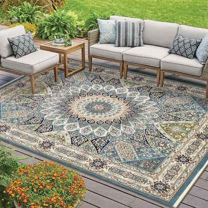 Retro Persian Carpet Large Area Outdoor Balcony American Style Rug