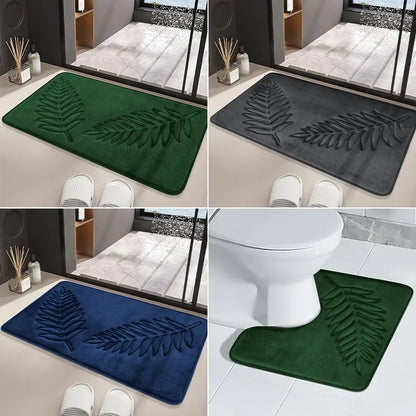 Absorbent Non-slip Bathroom Mat Memory Cotton Bathrooms Floor Mat