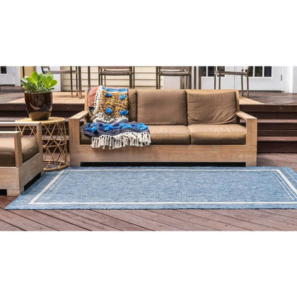 Outdoor Rectangle Rug Border Collection Patio Rug