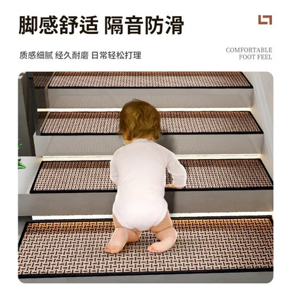 Non Slip Stair Treads Stepping with Rubber Protect Rug