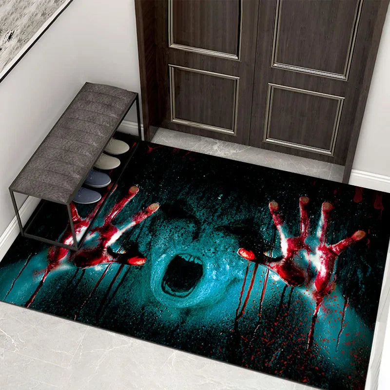 New Halloween Clowns Decorative Mat 3D Visual Three-dimensional Rug