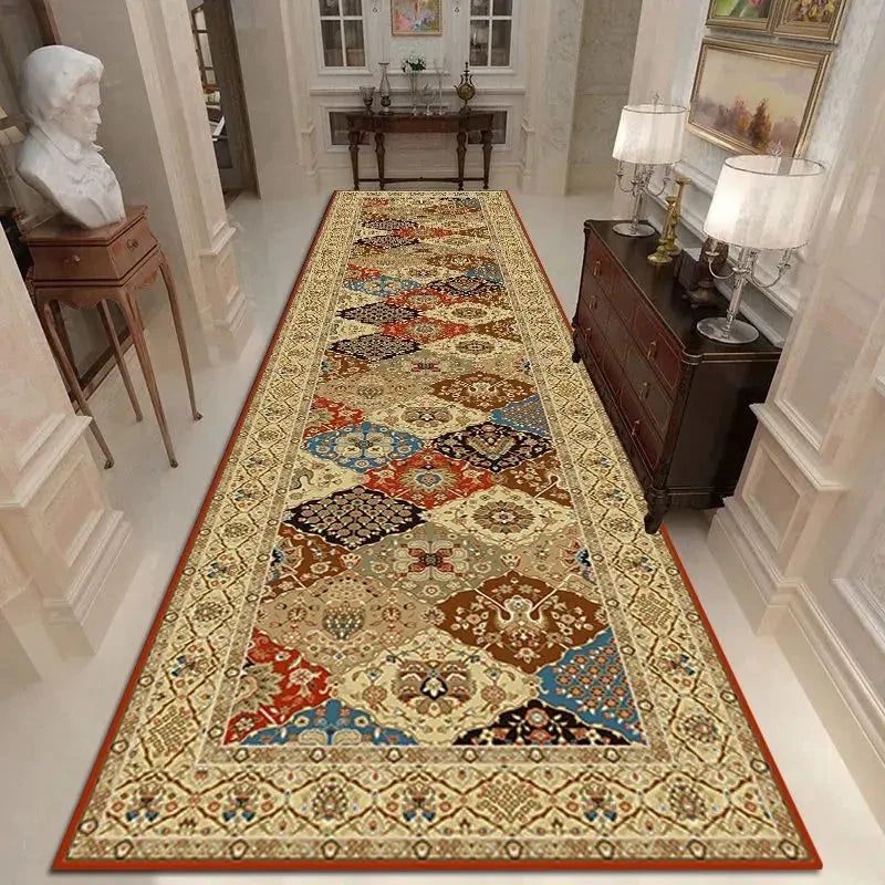 Morocco Long Runner Carpet Hallway Luxury European Style Corridor Rug