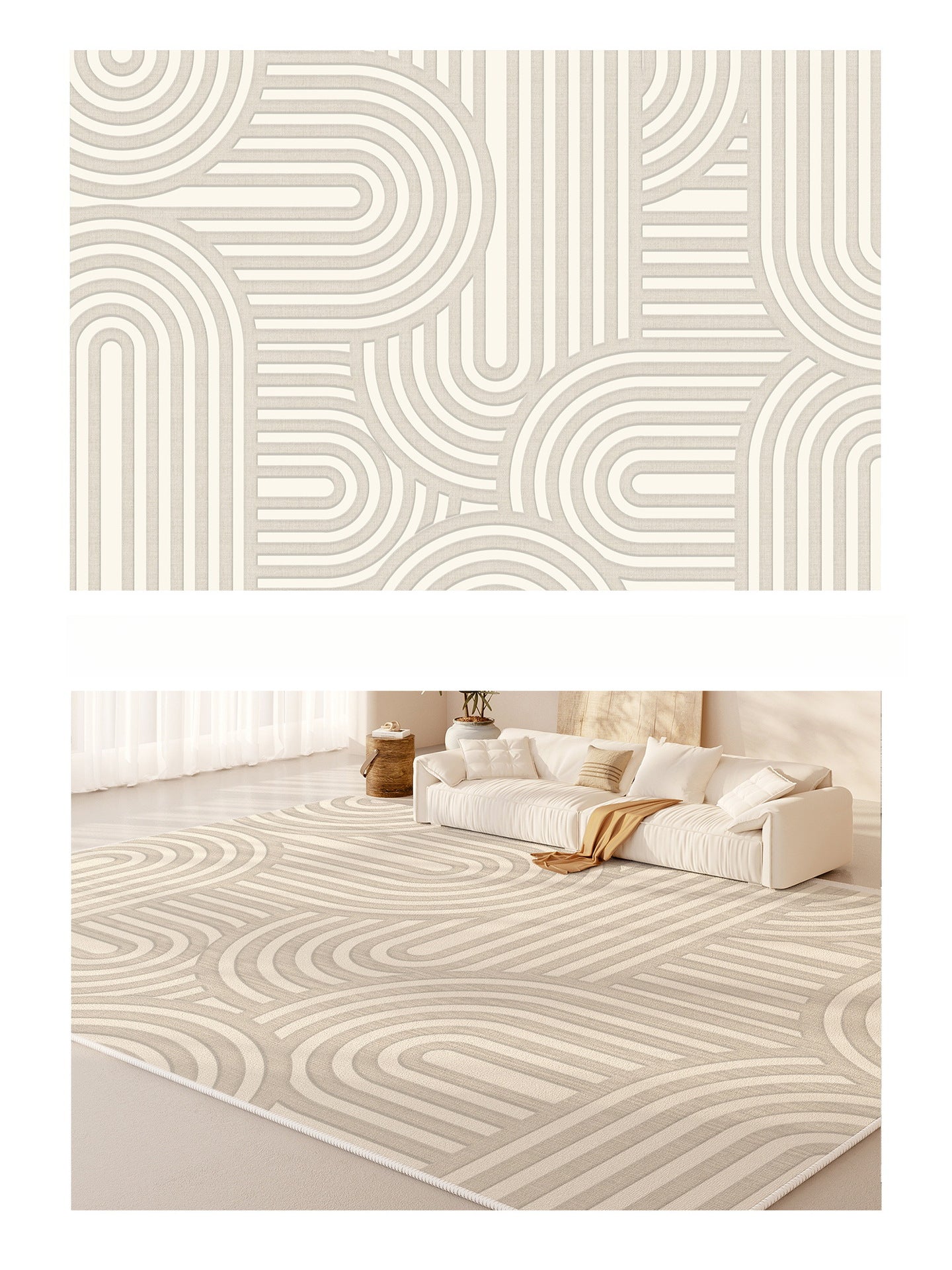 Modern Full-Coverage Plush Carpet – Luxury Bedroom & Living Room Rug