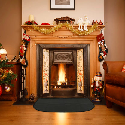 Fireproof Hearth Fire Pit Mat Half Round Fireproof Hearth Rug