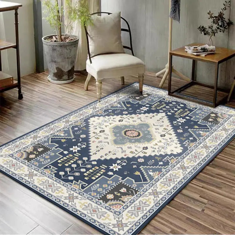 Bohemian Large Size Rug Vintage Living Room Sofa Non-Slip Carpet