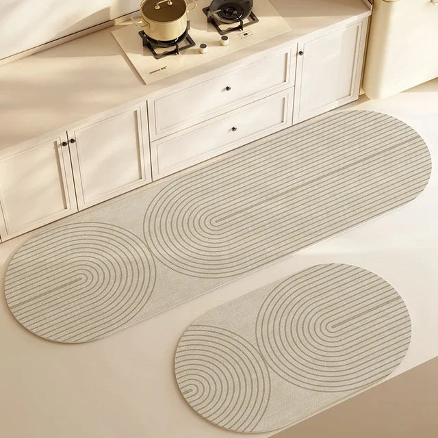 Super Absorbent Kitchen Floor Mat Long Diatomite Kitchen Rug