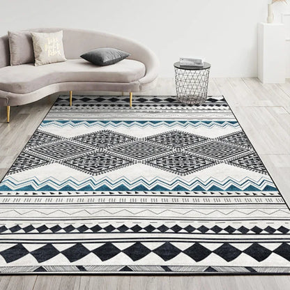 Morocco Tribal Pattern Room Rug Non-Slip Boho Rug