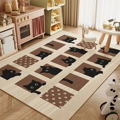 Children's cartoon animal pattern living room non-slip Rug