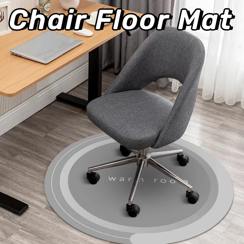 Fashion Style Computer Chair Floor Mats Diatomite Round Non-slip Rug