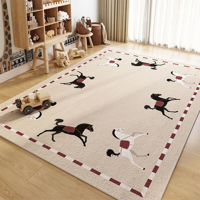 Children's cartoon animal pattern living room non-slip Rug