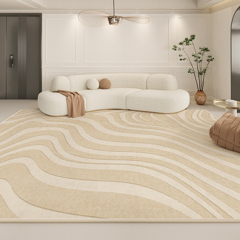 2025 New Cream Loop-Pile Rug – Waterproof & Modern