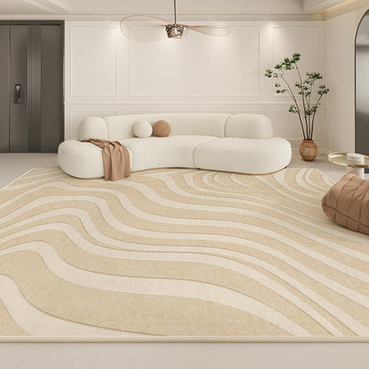 2025 New Cream Loop-Pile Rug – Waterproof & Modern