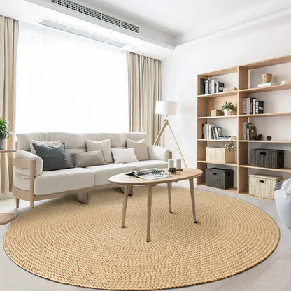 Natural Jute Hand Woven Soft Comfortable Breathable Bedroom Rug