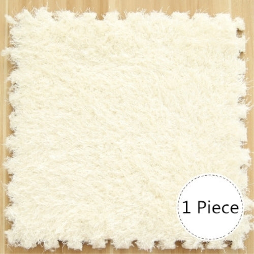 One Piece EVA Foam DIY Puzzle Rug Long Hair Villi Shaggy Rug