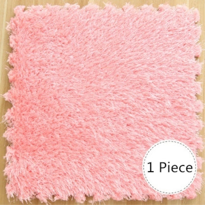 One Piece EVA Foam DIY Puzzle Rug Long Hair Villi Shaggy Rug