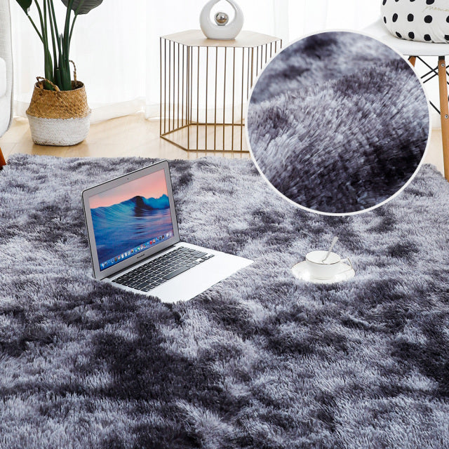 Thick Rug for Living Room Plush Children Bed Room Fluffy Floor Rug