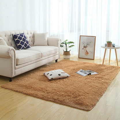 Silky Fluffy Rug Modern Home Decor Shaggy Living Bedroom Bedside Rug