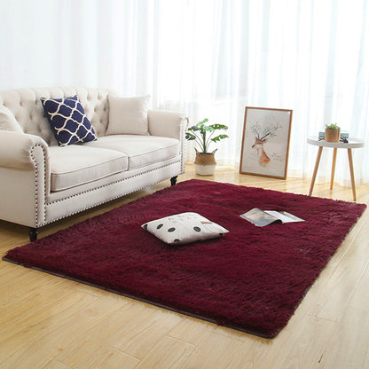 Silky Fluffy Rug Modern Home Decor Shaggy Living Bedroom Bedside Rug