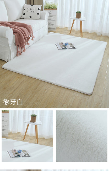 Nordic Fluffy Faux Fur Rug Microfiber Imitation Rabbit Hair Rug