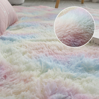 Thick Rug for Living Room Plush Children Bed Room Fluffy Floor Rug